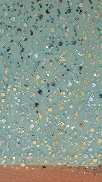 Aqua Bloom Maternity Gown