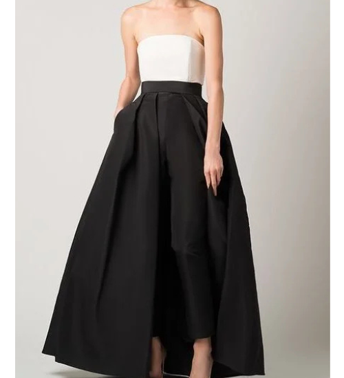 Panda Overlay Skirt Jumpsuit