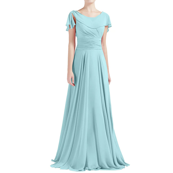 Blush Pink Elegant Formal Maxi