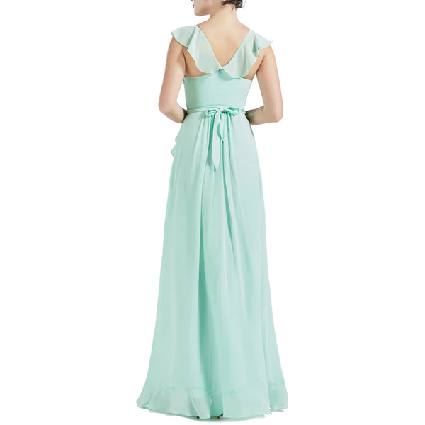Blush Pink Elegant Formal Maxi