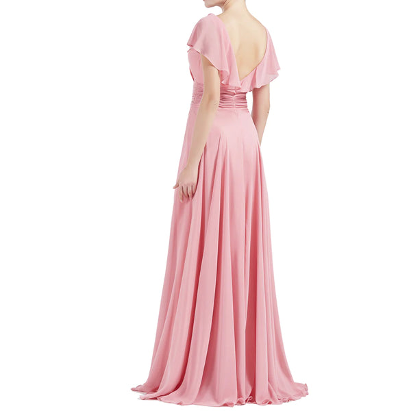 Blush Pink Elegant Formal Maxi