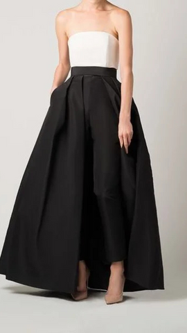 Panda Overlay Skirt Jumpsuit