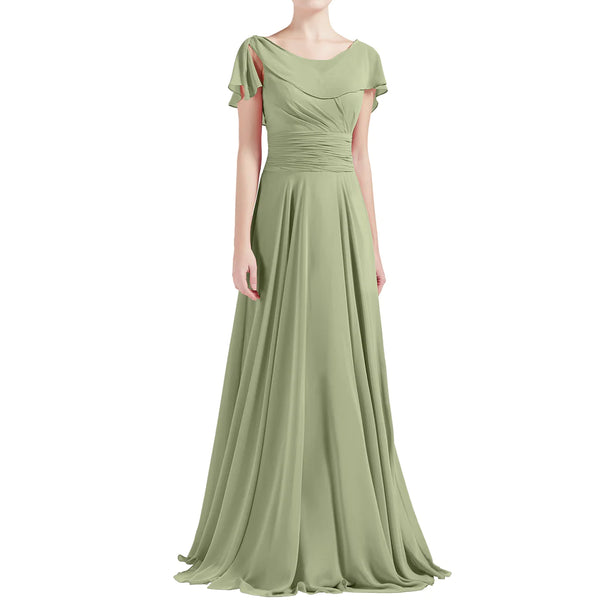 Blush Pink Elegant Formal Maxi