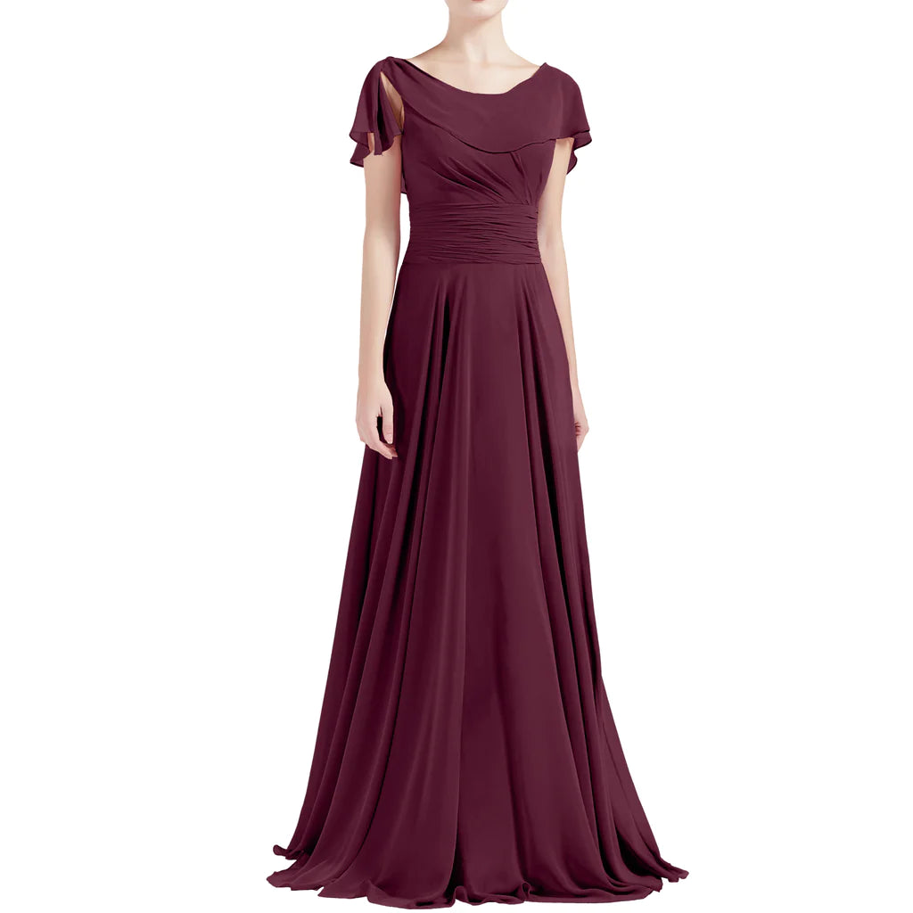 Blush Pink Elegant Formal Maxi