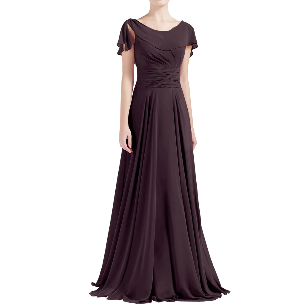 Blush Pink Elegant Formal Maxi