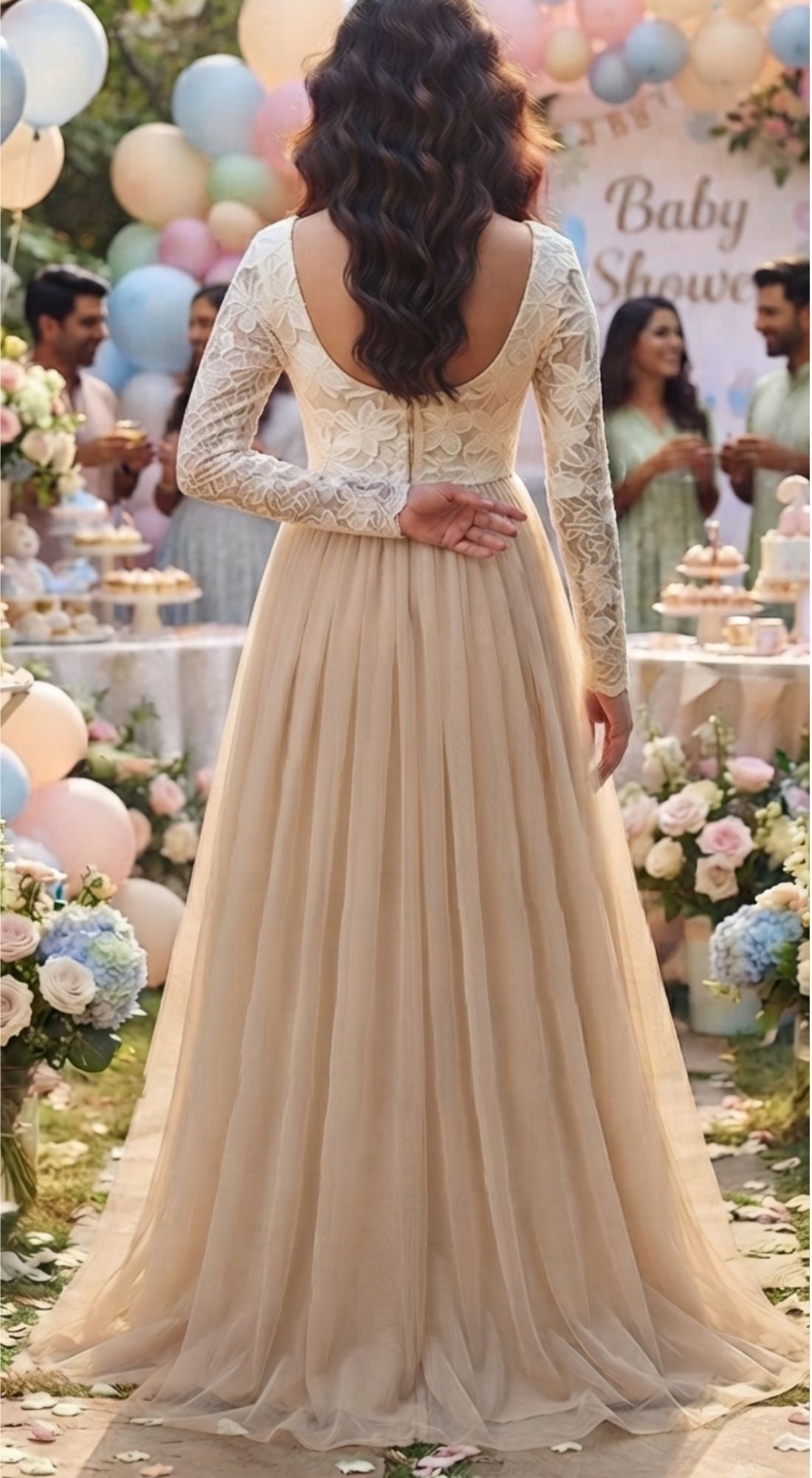 Blossom & Breeze Maternity Gown
