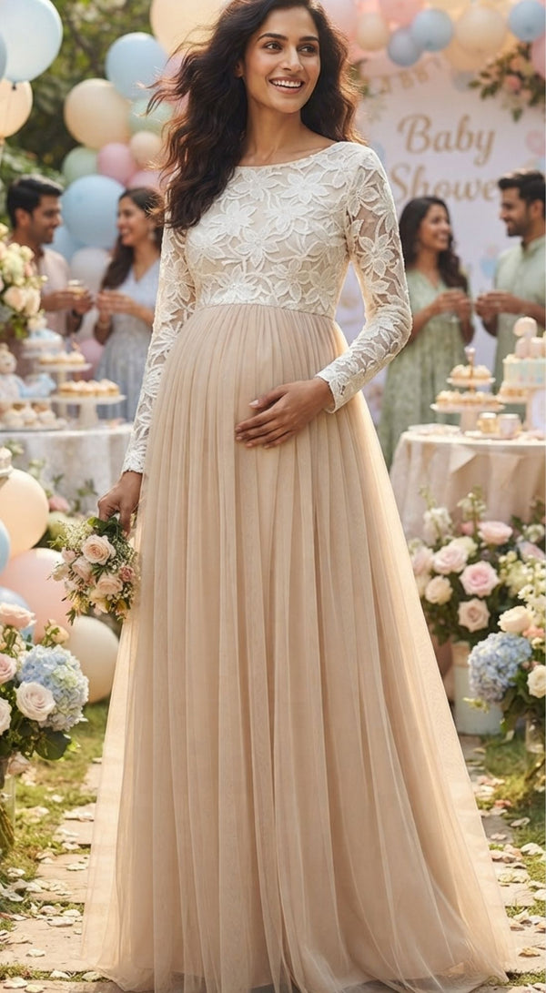 Blossom & Breeze Maternity Gown