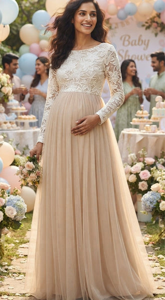 Blossom & Breeze Maternity Gown