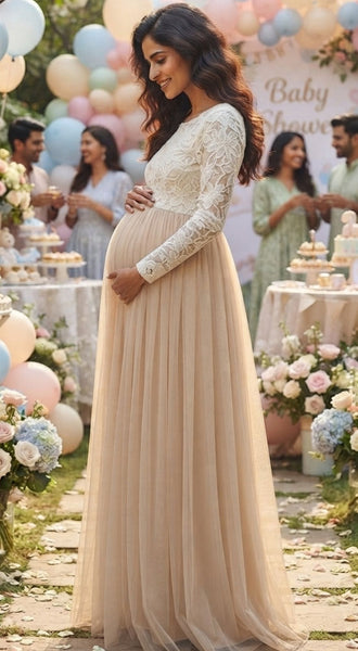Blossom & Breeze Maternity Gown