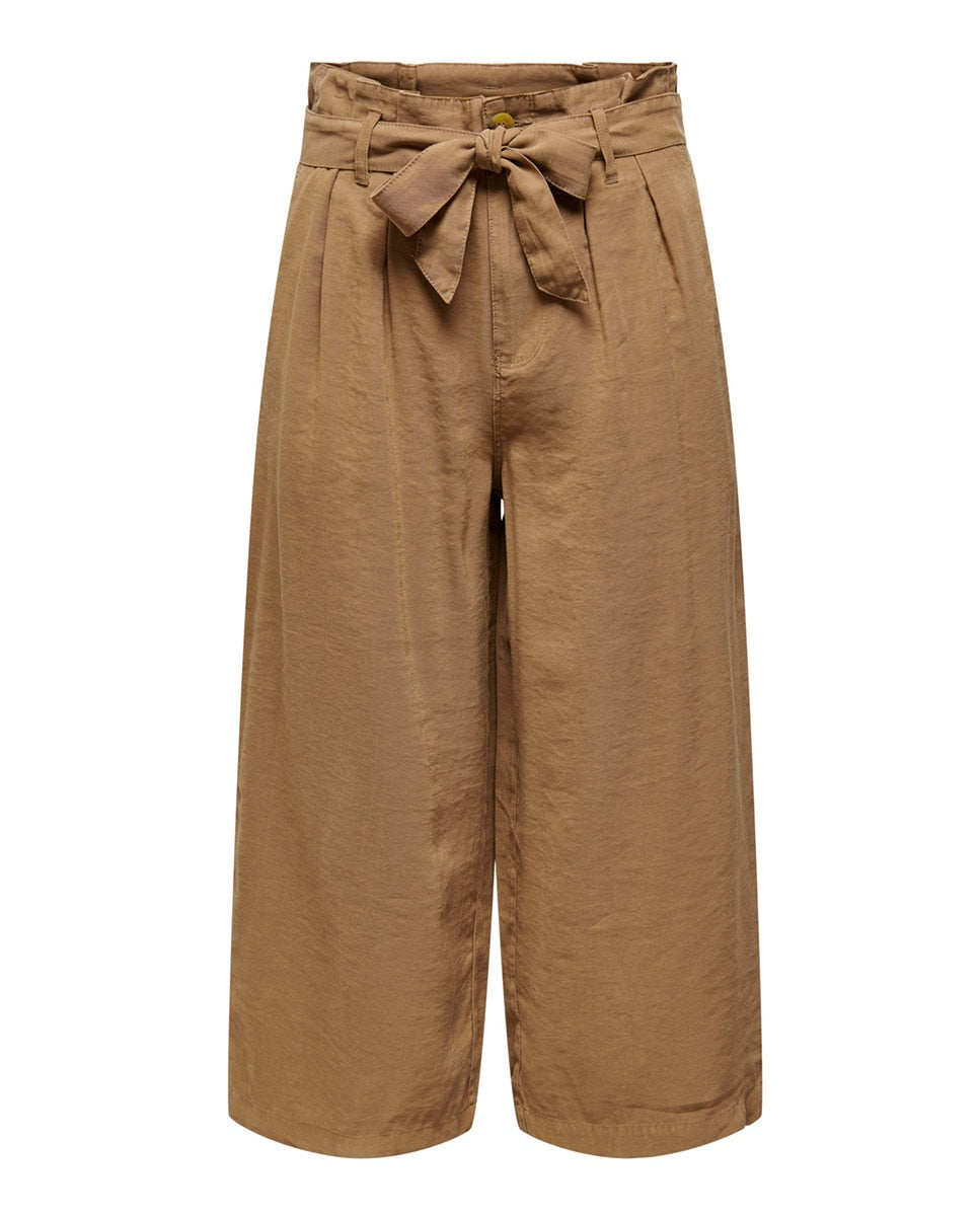 Tan Brown Culotte Pants
