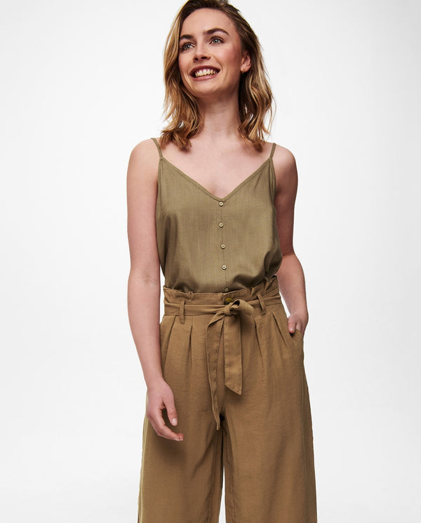 Tan Brown Culotte Pants