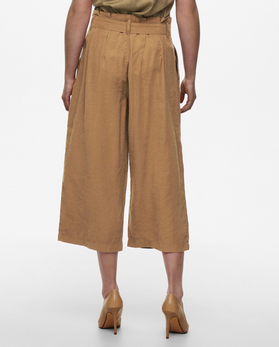 Tan Brown Culotte Pants