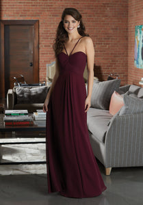 Wine Sweetheart Neck Spaghetti Strap Diamond Keyhole Back Maxi