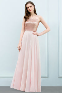 Sparkly Sequined Top Spaghetti Strap Dress