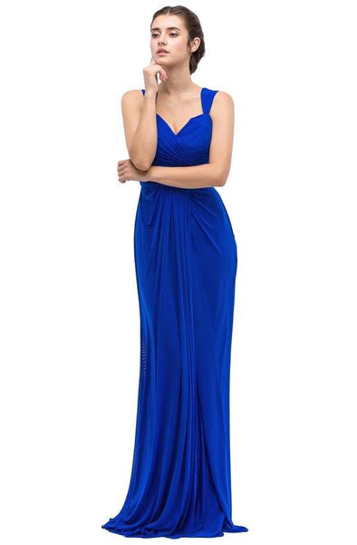 Maroon Ruched Sweetheart Sleeveless Evening Gown