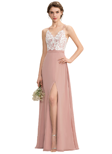 Dusty Pink Lace Detailing Strappy Backless Maxi