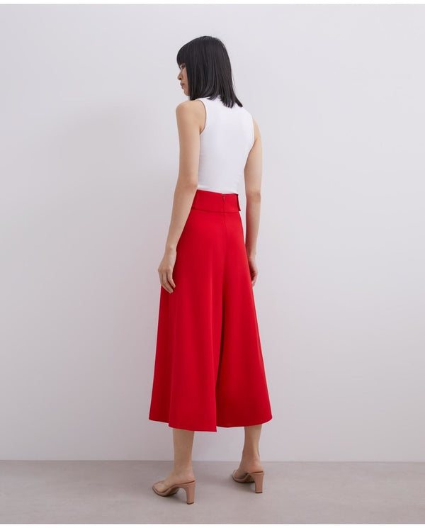 Red Culotte Pants