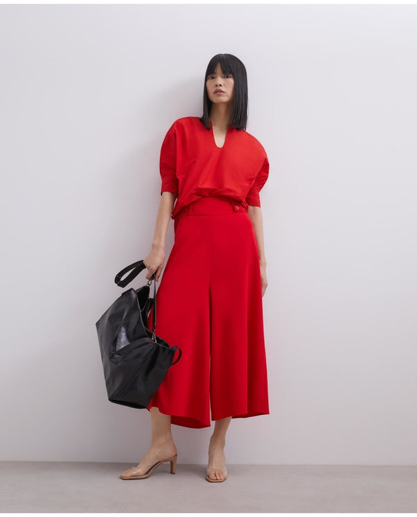 Red Culotte Pants
