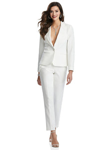 White Blazer With Pants Set