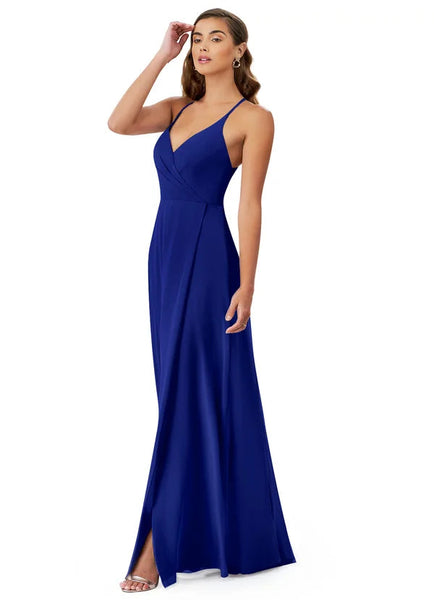 Maroon V Neck Pleated Cross Back Maxi