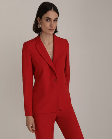 Red Semi Formal Pant Suit