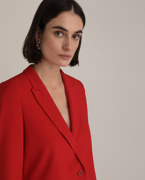 Red Semi Formal Pant Suit