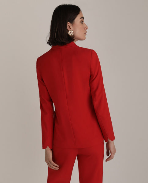 Red Semi Formal Pant Suit