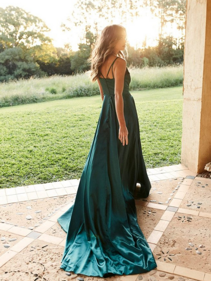 Bottle Green Gown - Fairy Tale