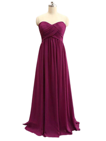 Burgundy Off-Shoulder Ruched Maxi