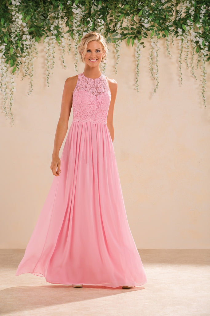 Baby pink Lace Sleeveless Bridesmaid Maxi Dress ShObO Baby pink Lace Sleeveless Bridesmaid Maxi Dress ShObO