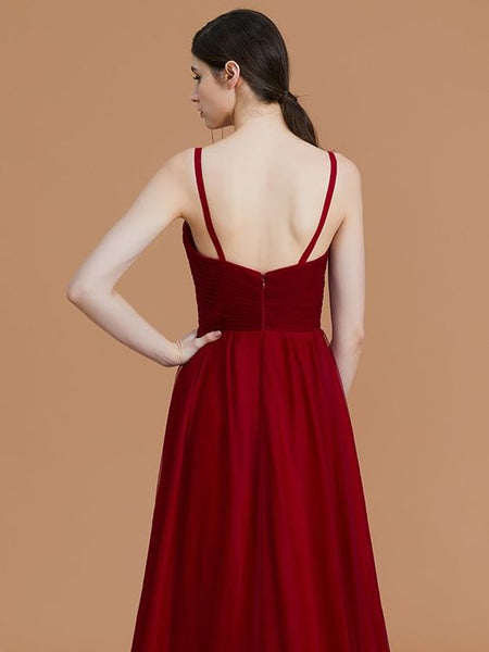 Maroon Ruched Layered Flared Maxi