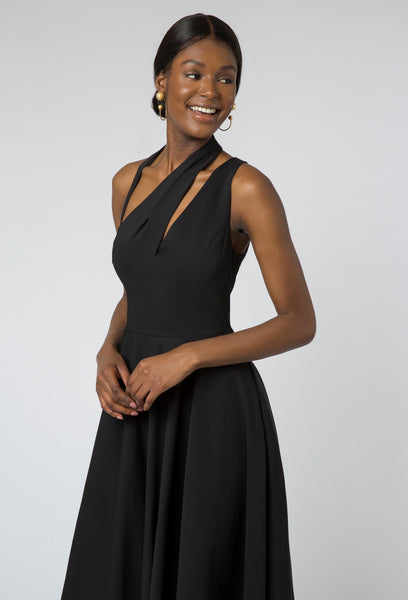 Black Florenza Cut-Out Dress