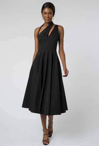 Black Florenza Cut-Out Dress