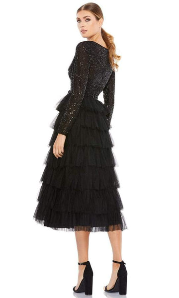 Black Embellished Bounce Midi