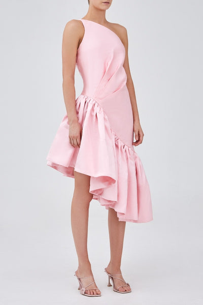 Overjoyed One Shoulder Midi