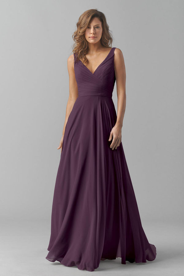 White V Neck Ruched Flared Maxi