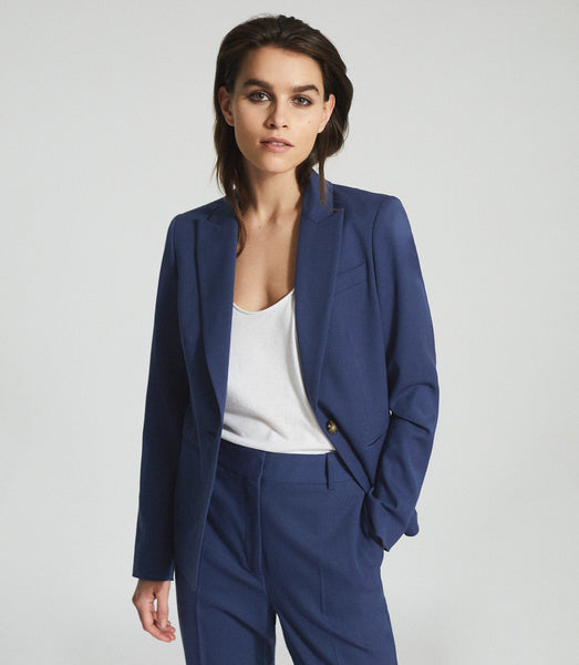 Navy Blue Pant Suit Set